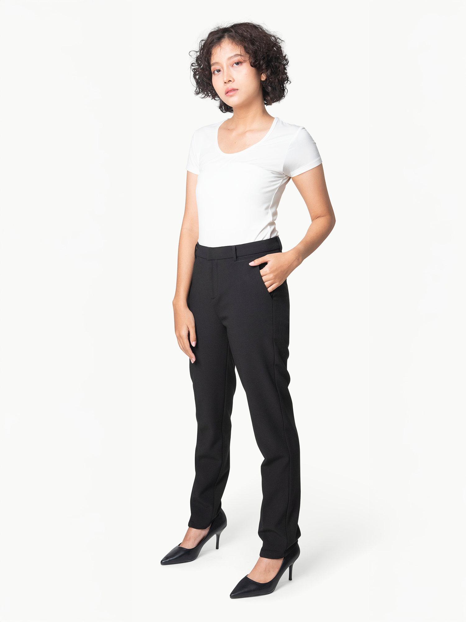 Slim-Fit Tailored Trousers