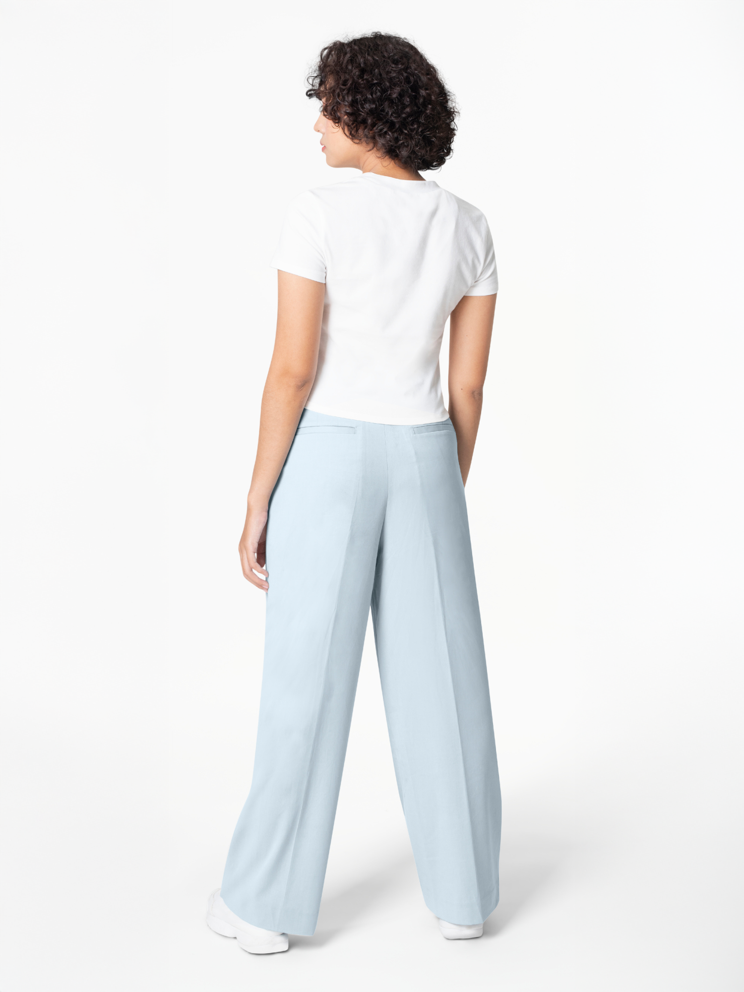 Pleated Wide-Leg Pants