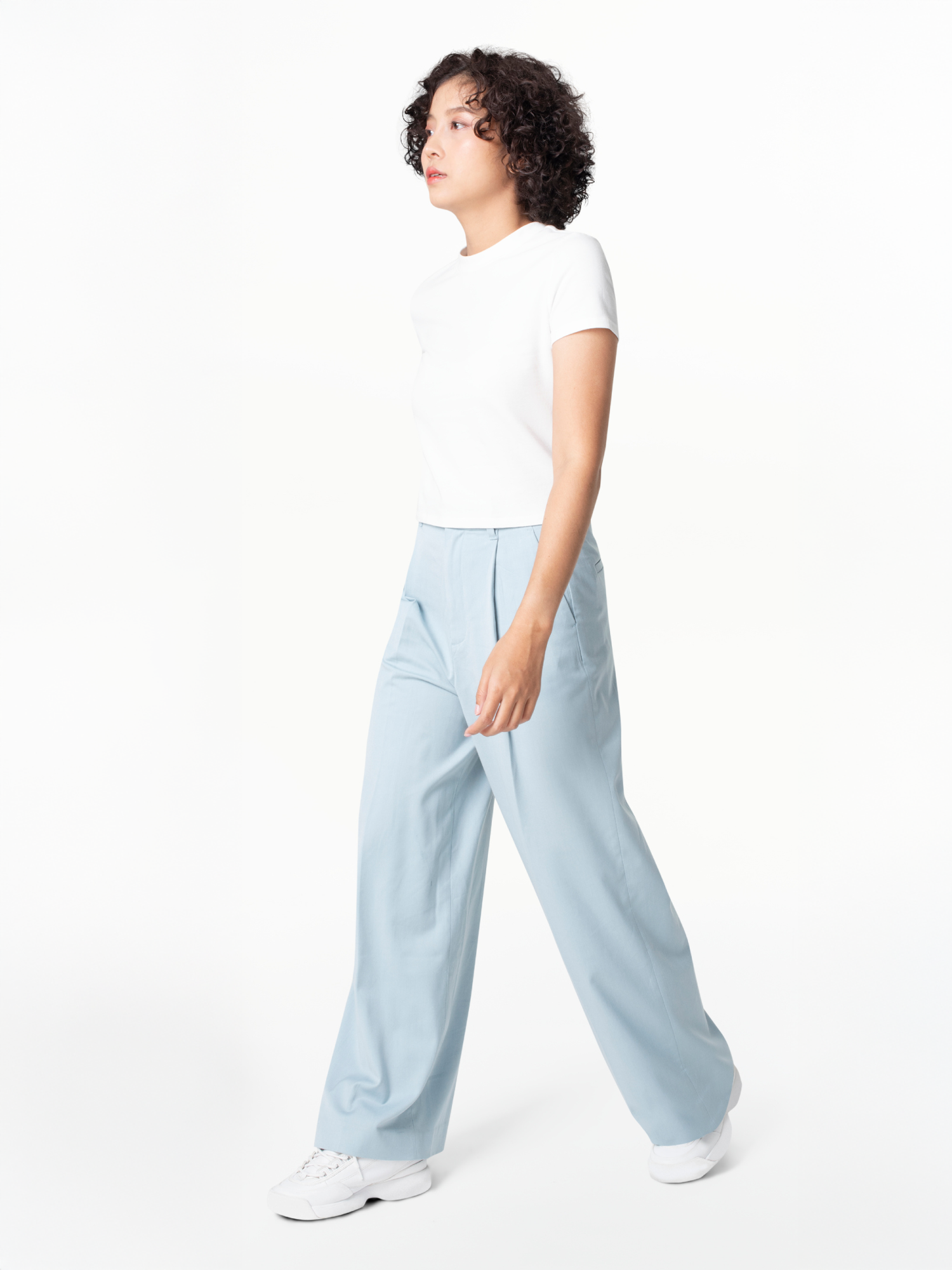 Pleated Wide-Leg Pants