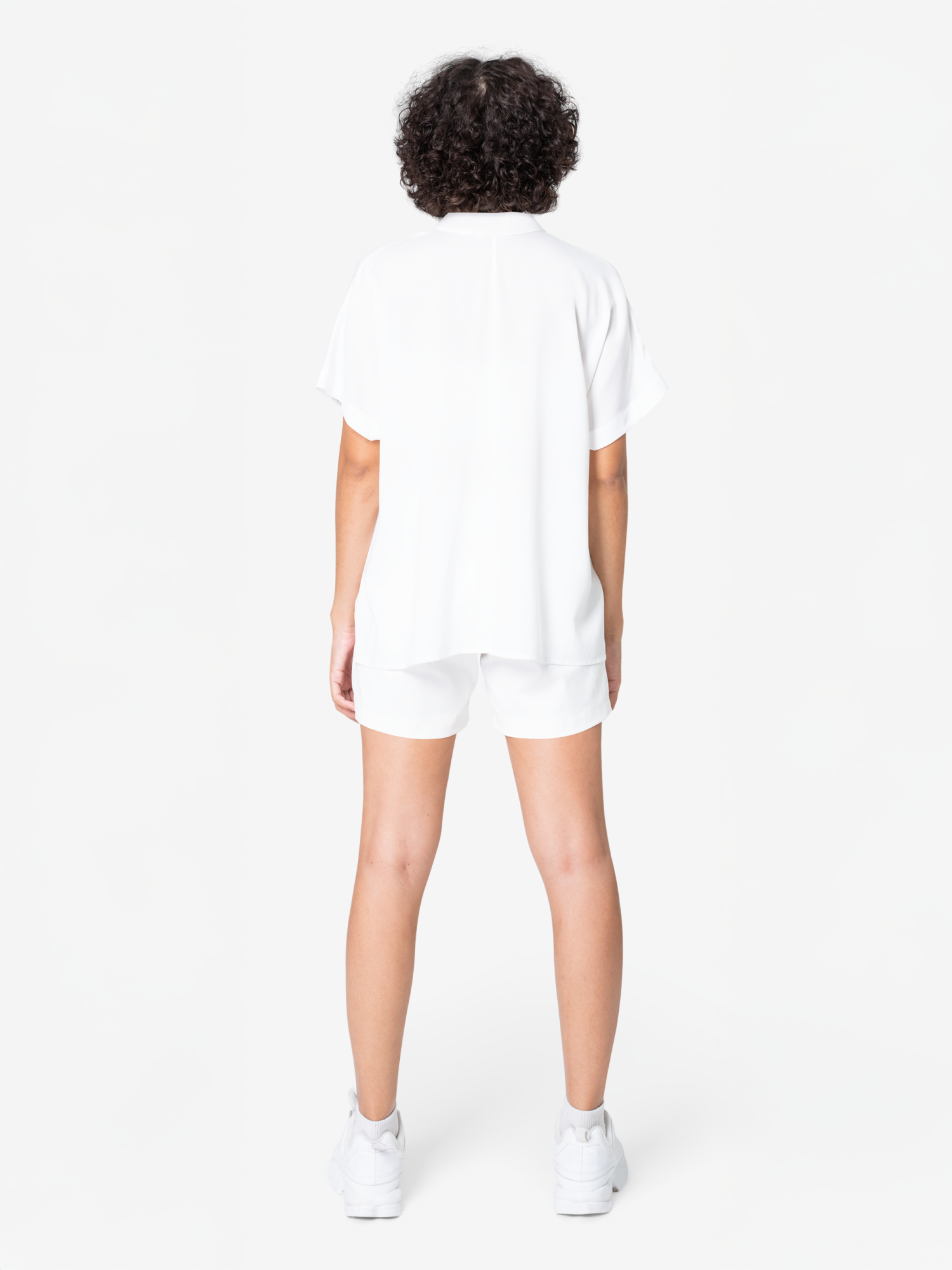 Relaxed Fit Button-Down Shorts